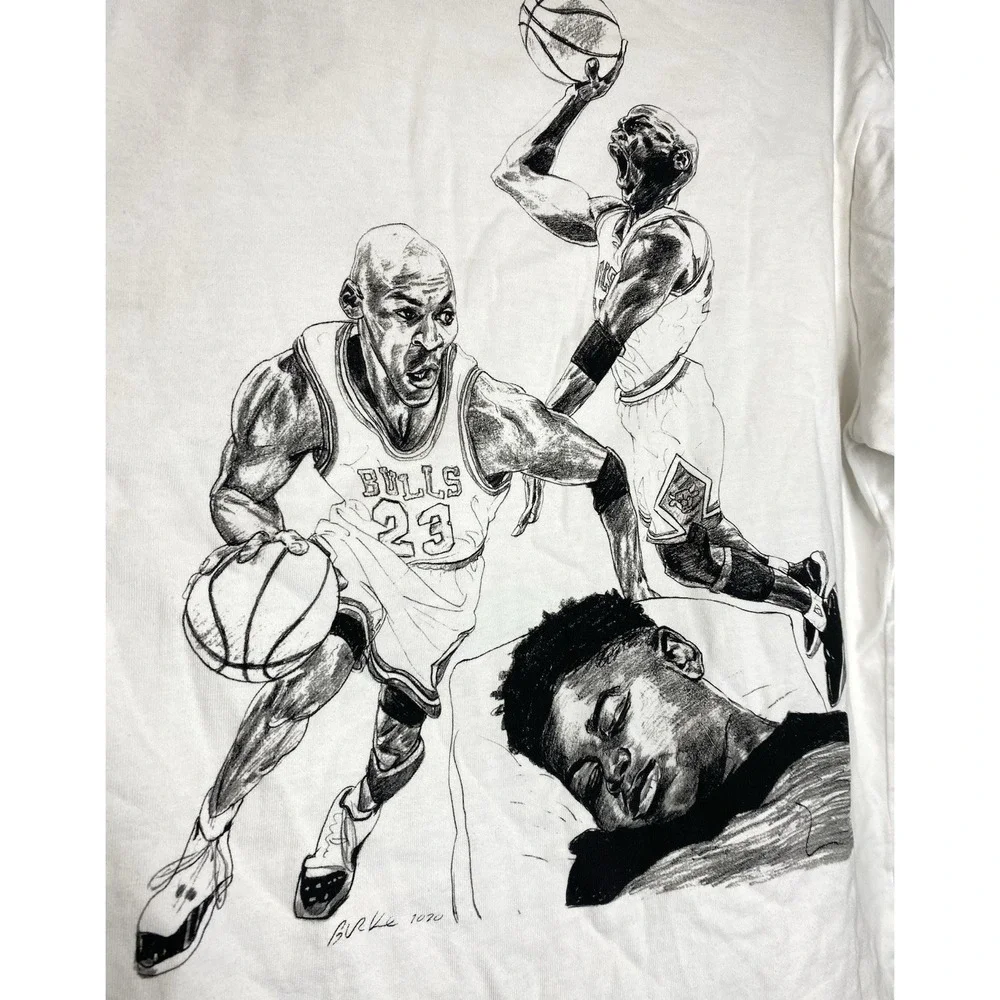 Off-white X Jordan Men's Virgil Abloh Hoop Heroes Basketball Shirt Size M *read*